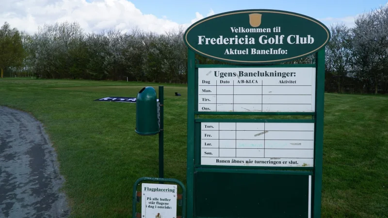 Fredericia Golf Club lukker banen grundet stor mængder regn
