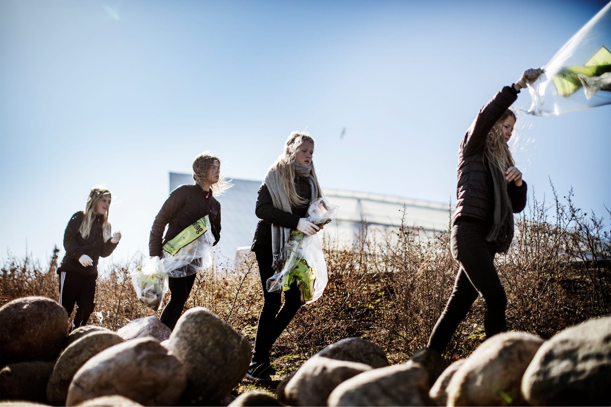 Fredericia gik til makronerne: Samlede over halvandet ton skrald