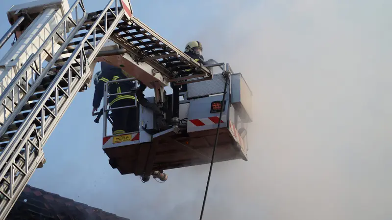 Brand skabte kraftig røgudvikling