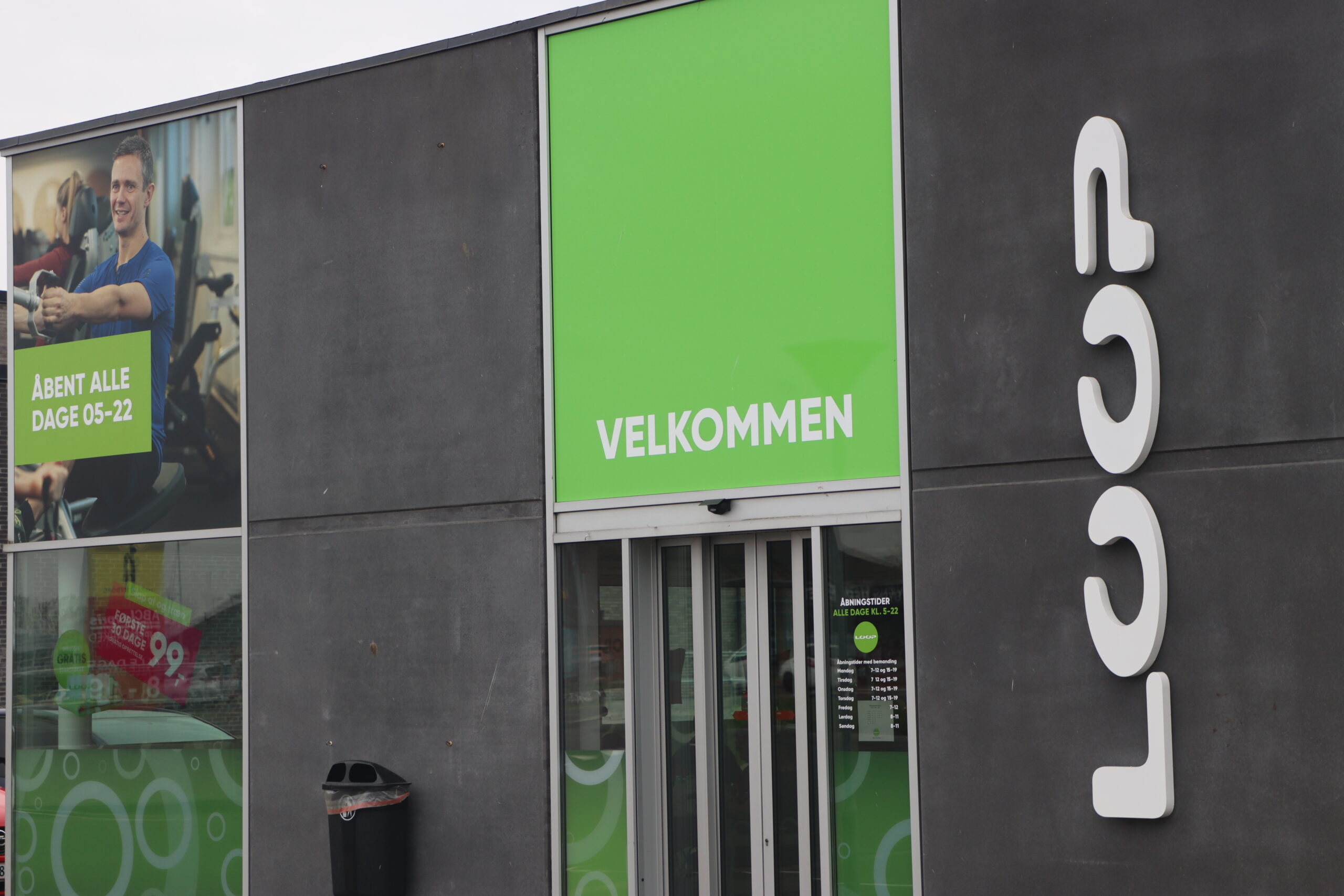 Fitnesscenter er lukket