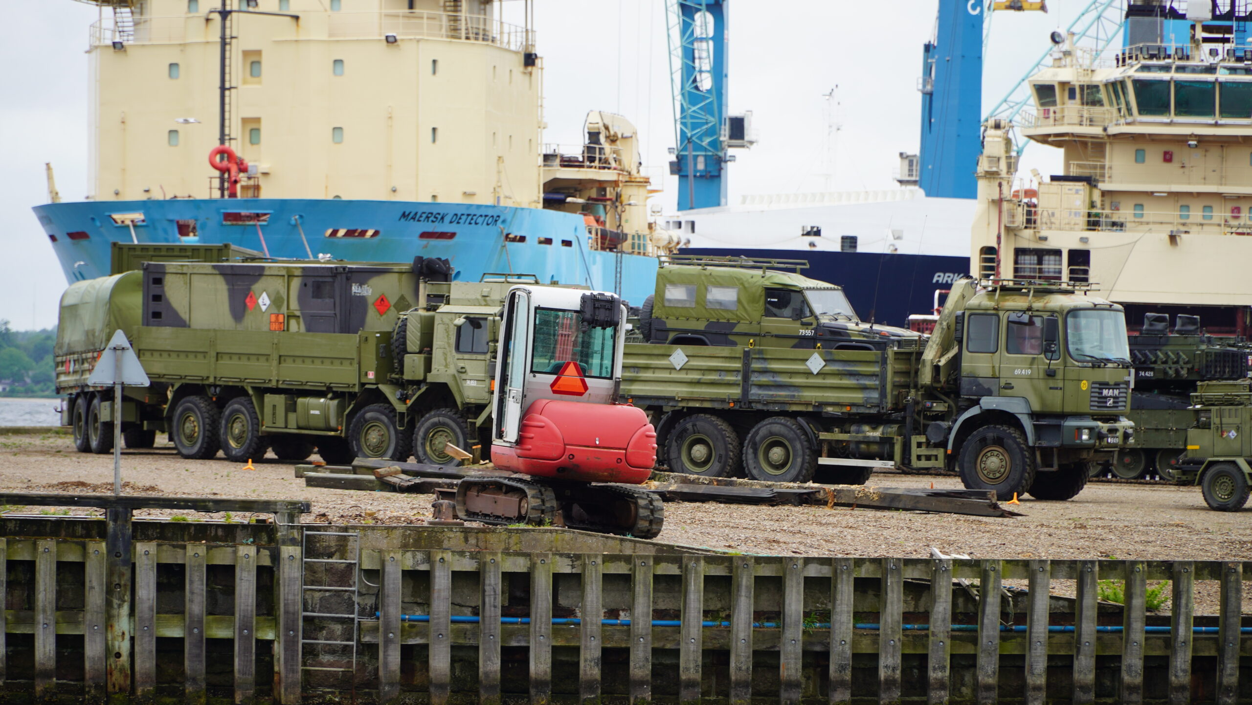 Midlertidigt militært område på Fredericia Havn