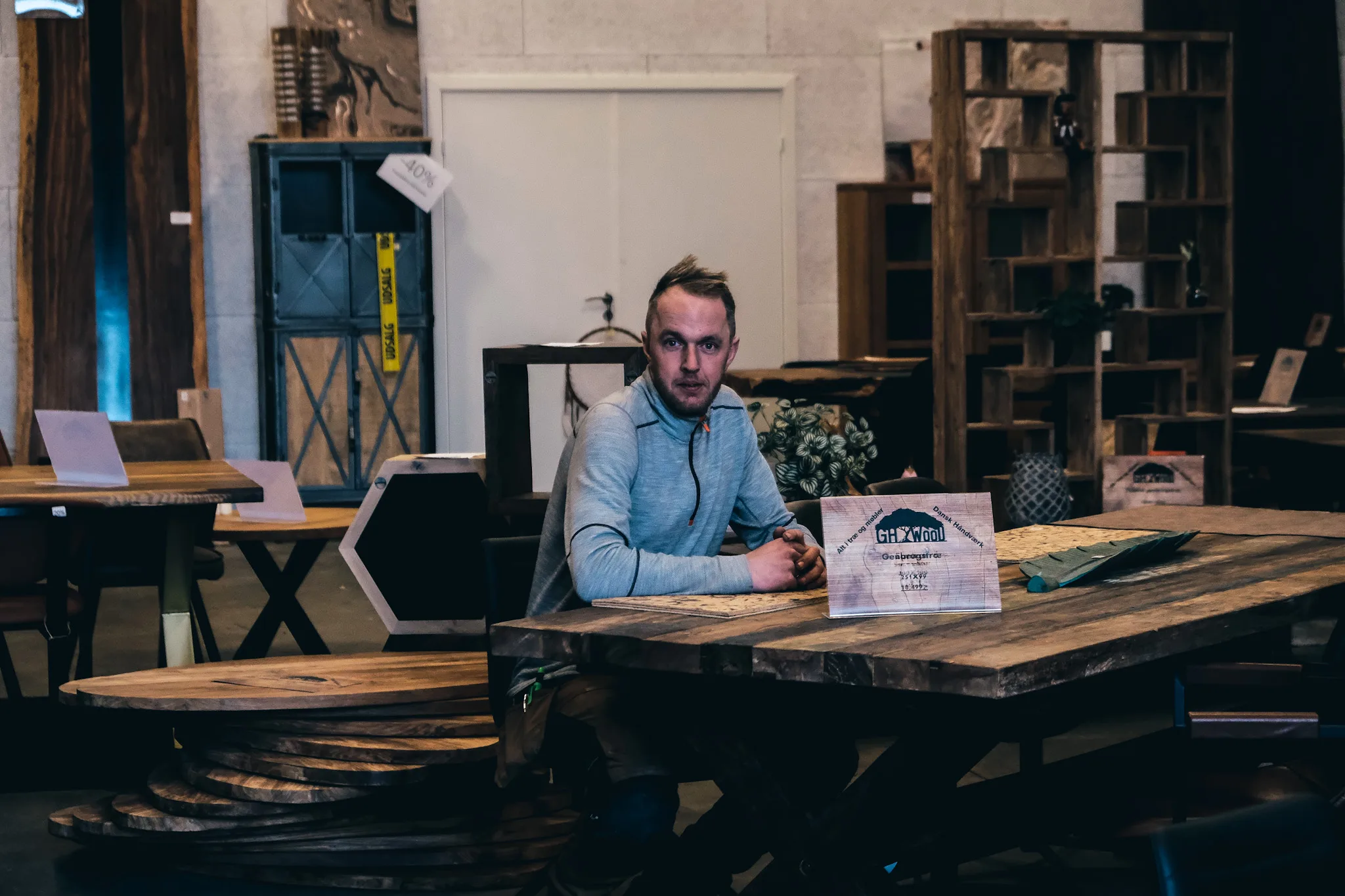 GH-Wood åbner butikken når kunderne har tid