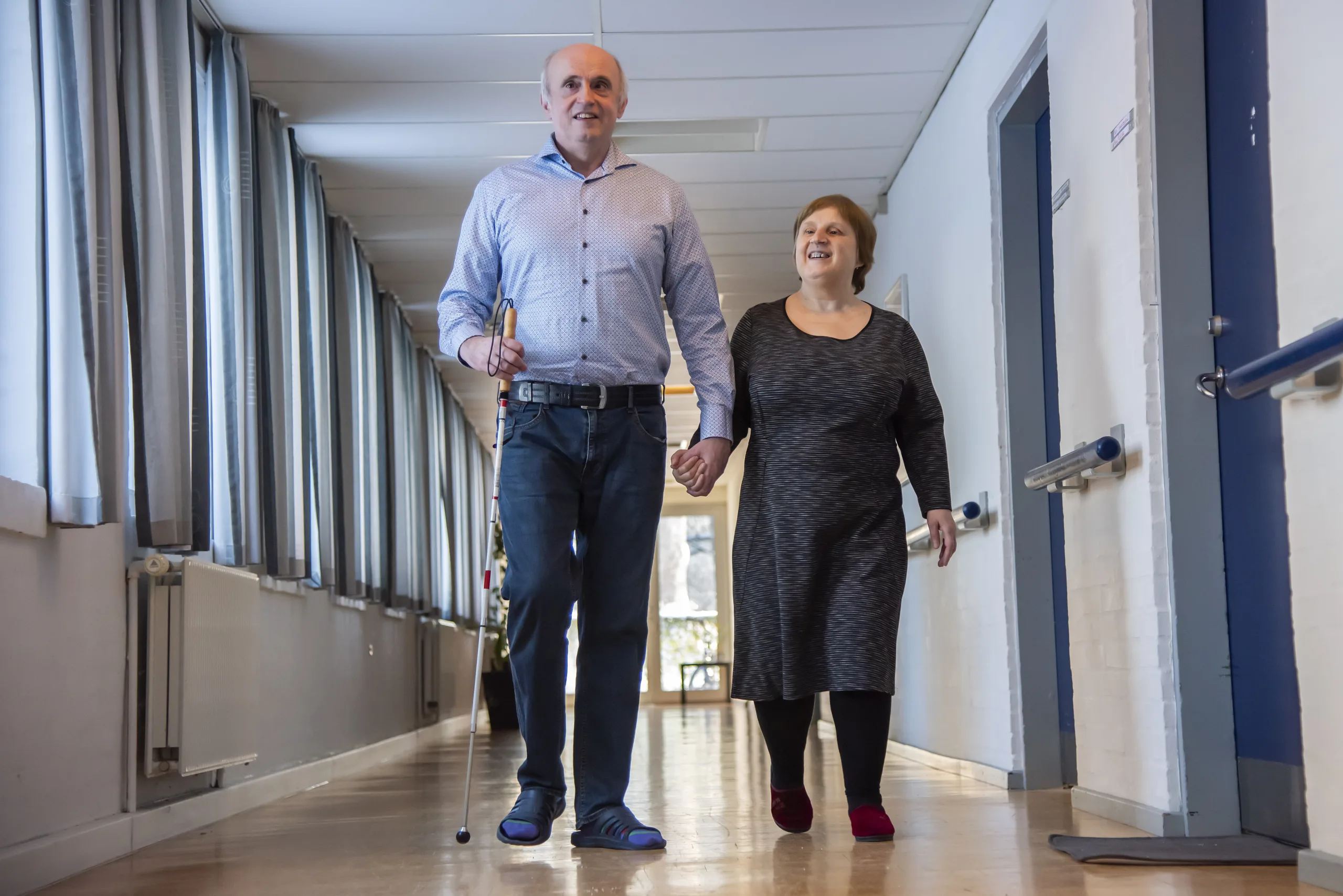 På flugt fra krig med et synshandicap i baggagen