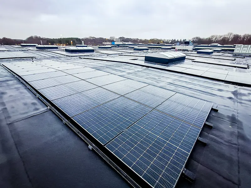 Solceller på kommunens tage