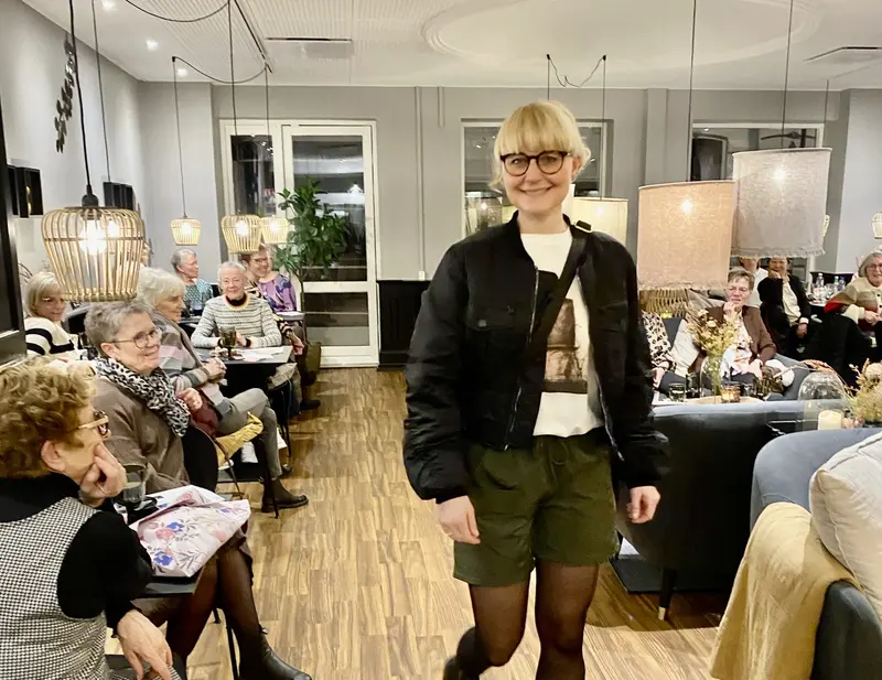 Succesfuldt modeshow i Løvestrøget