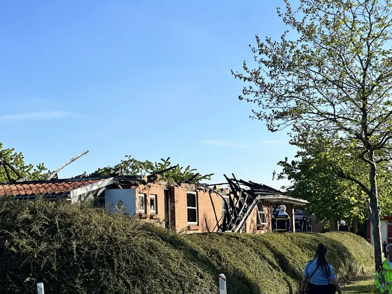 Voldsom parcelhusbrand i Middelfart