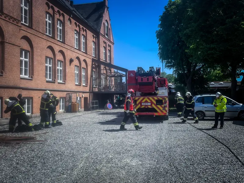 TrekantBrand kaldt til brand i Depotgården