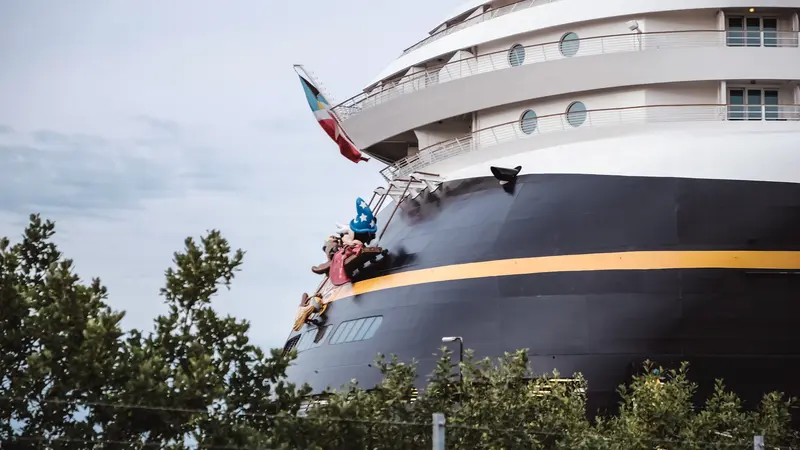 Krydstogtskibet Disney Dream anløb Fredericia - snart sejler det igen
