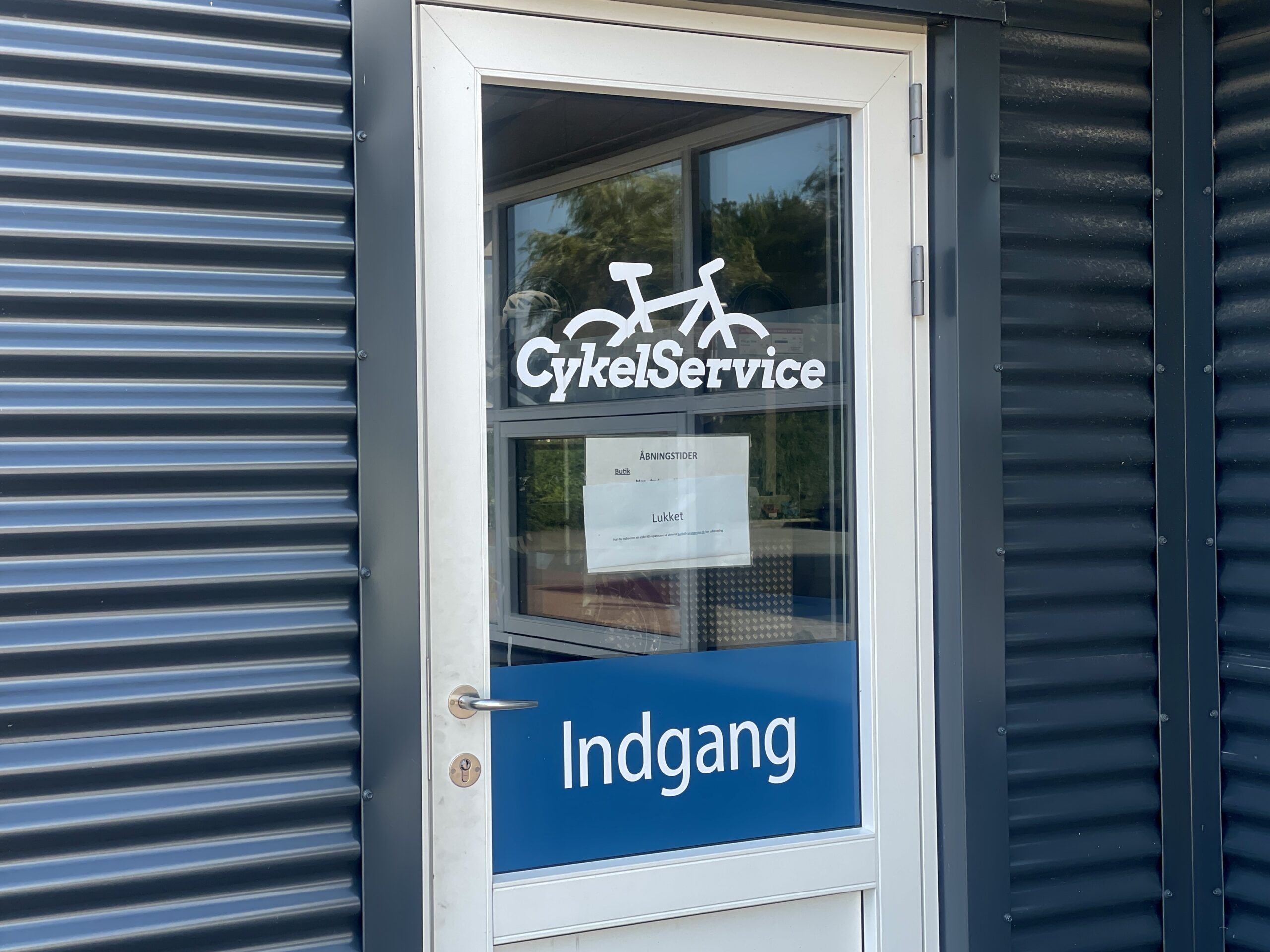 Cykelforretningen er lukket