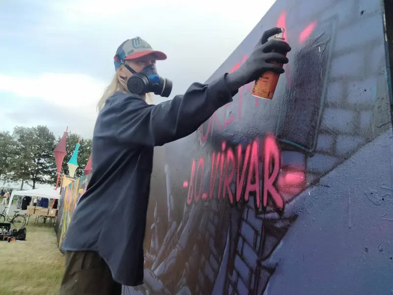 Årets Kulturnat-plakat er skabt af lokal street art kunstner