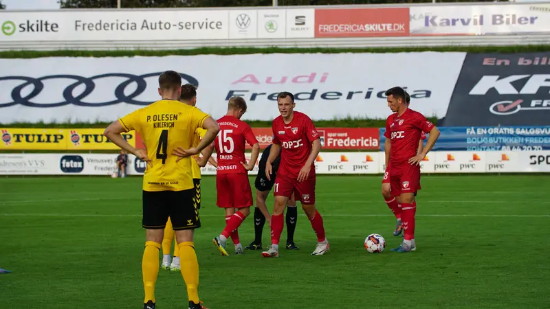 FC Fredericia er på andenpladsen efter gysersejr