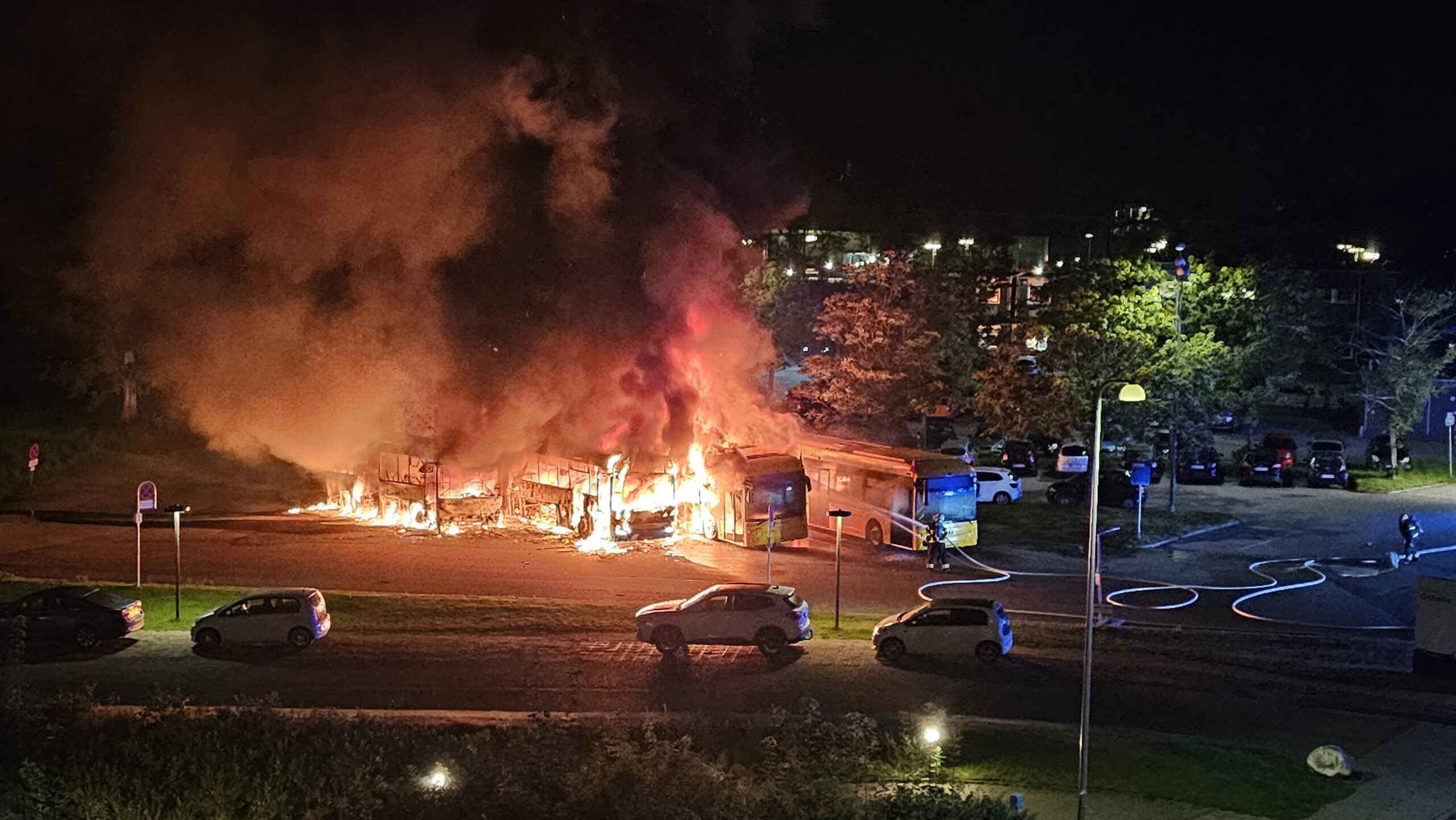 Busruter ikke påvirket af voldsom brand