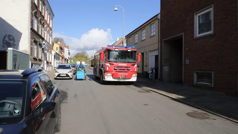 Brandalarmen gik i Prinsessegade