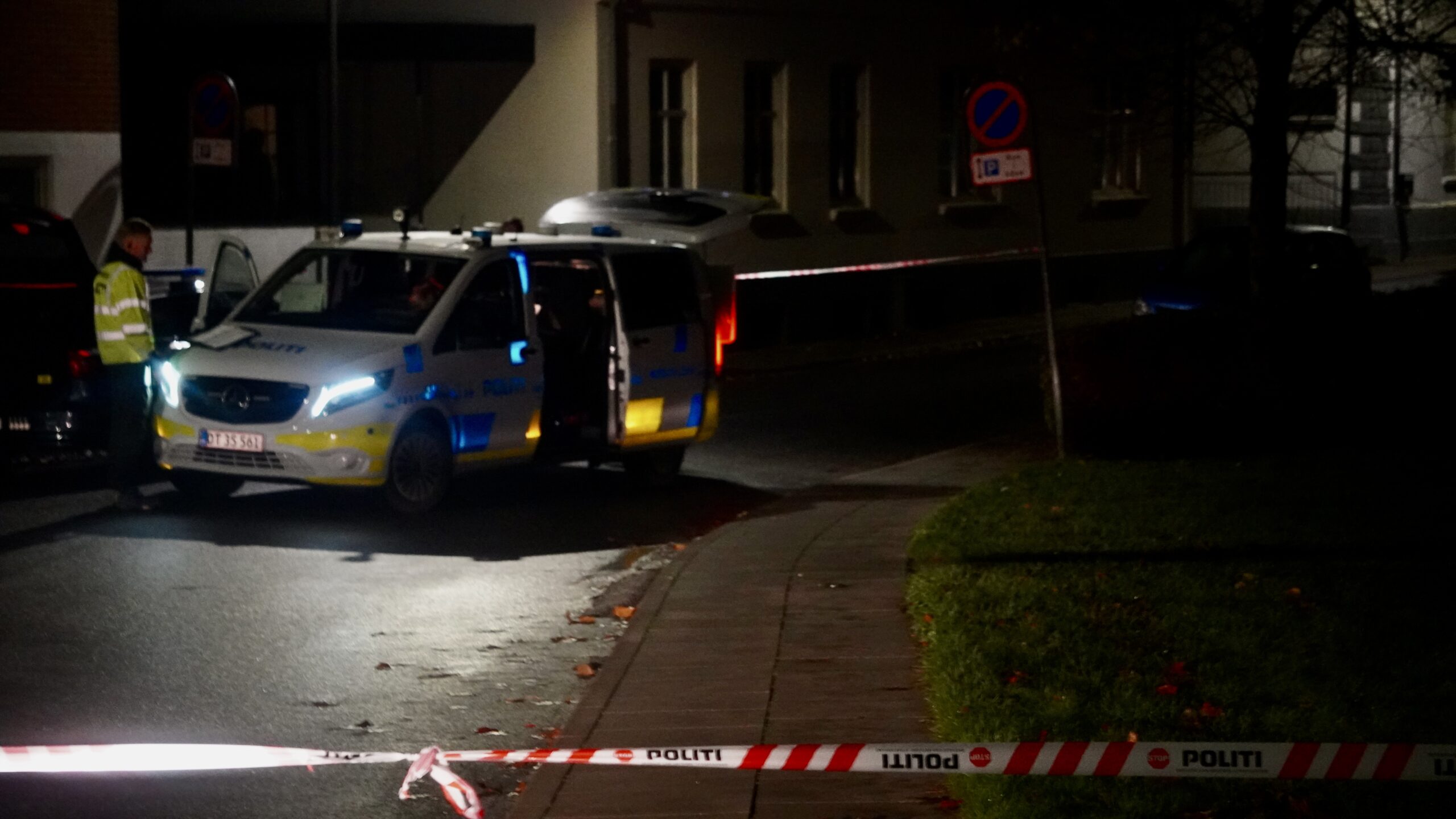 Politiet massivt til stede efter overfald i Børkop
