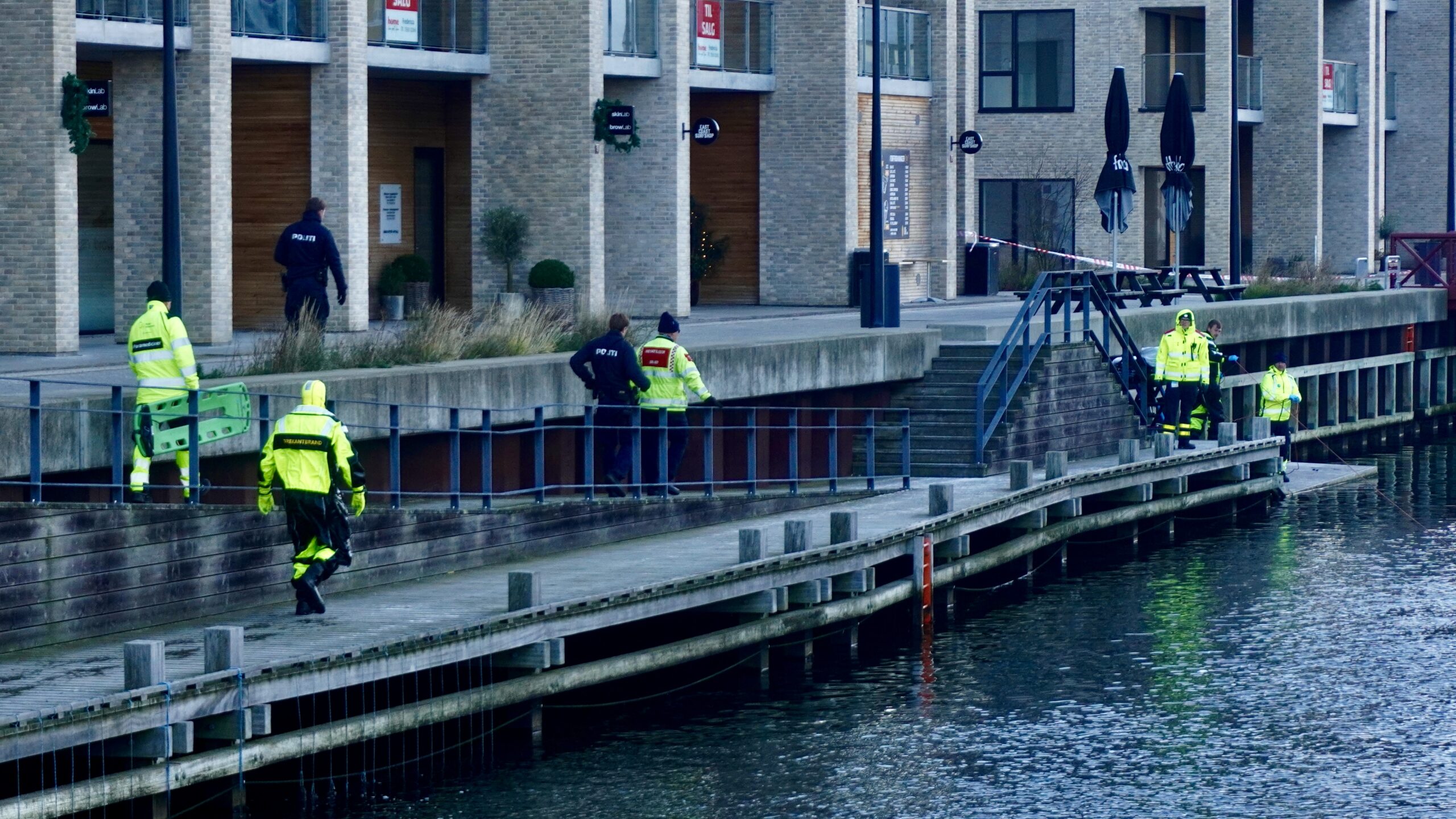 Person blev bjærget i Kanalbyen