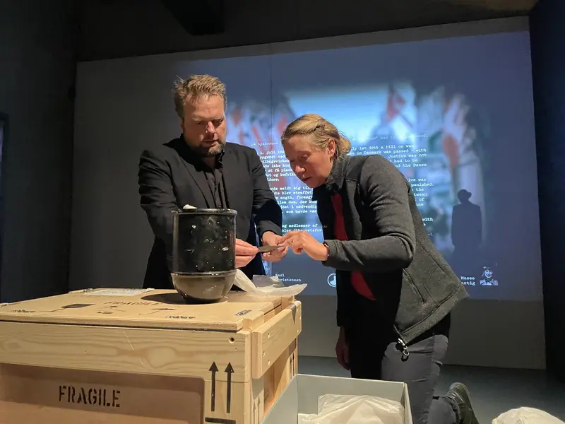 I dag ankom en helt unik urne til Frihedsmuseet