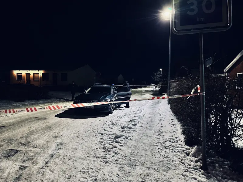 Politiet massivt til stede på Hyrdevej