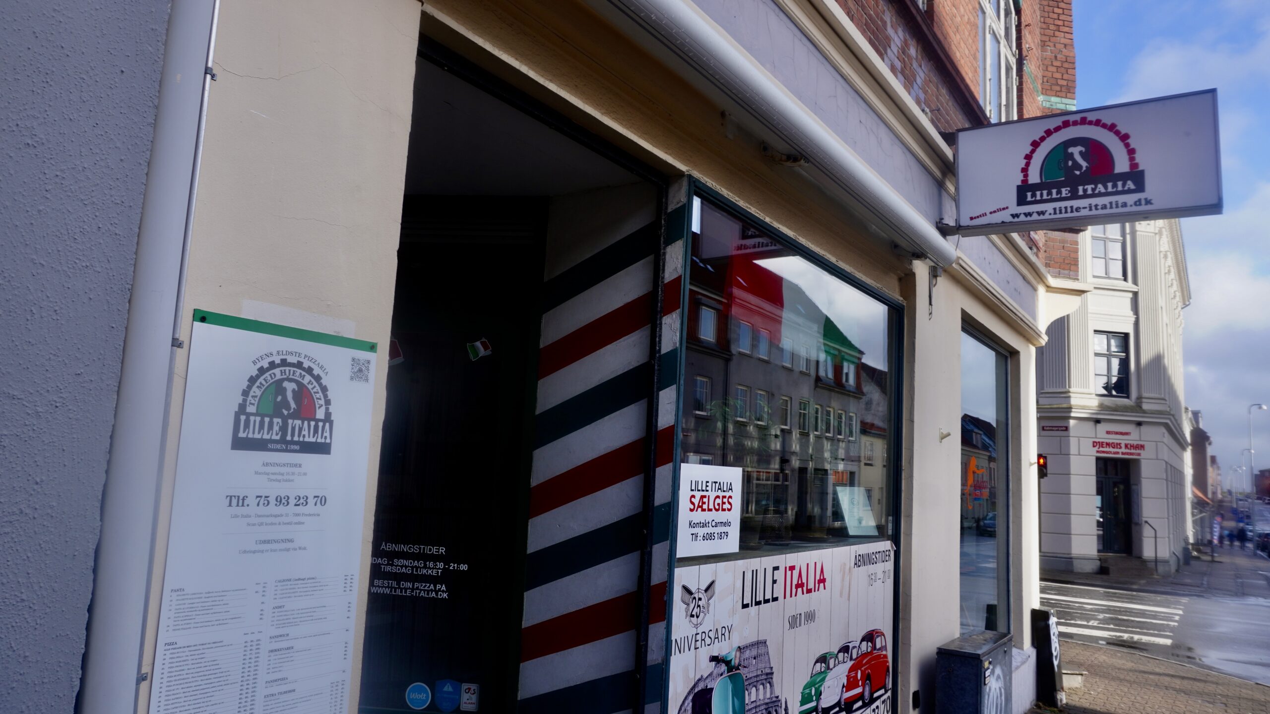 Pizzaria er sat til salg
