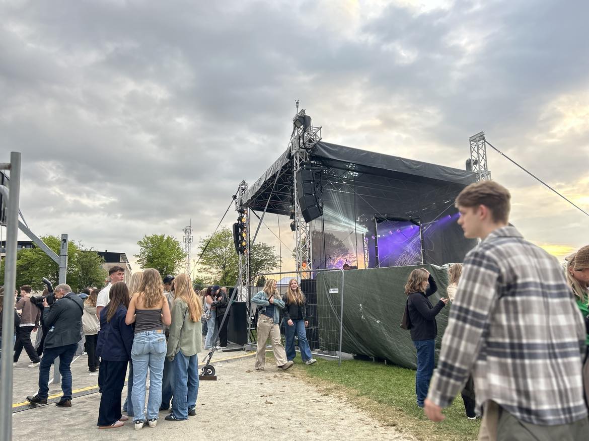 Tessa bragte festen til Fredericia Gymnasium