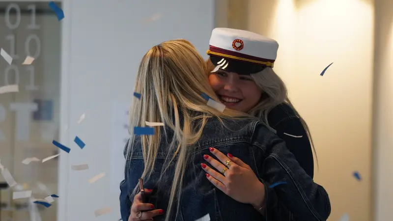 Årets første studenter på Fredericia Gymnasium