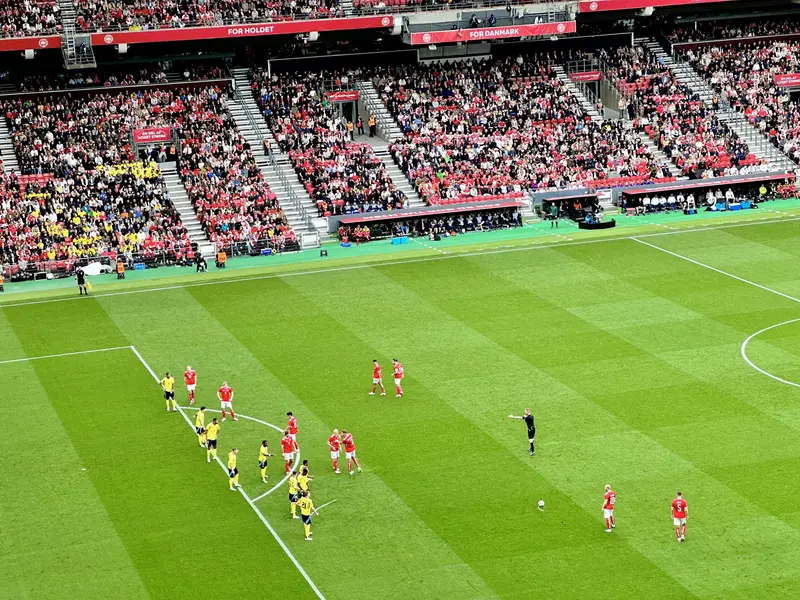 Danmark var bedst i deler mod England