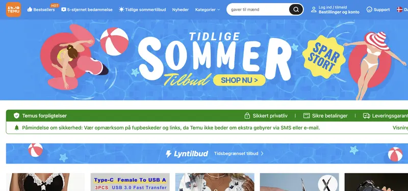 Sag om Temu oversendes til Europa-Kommissionen