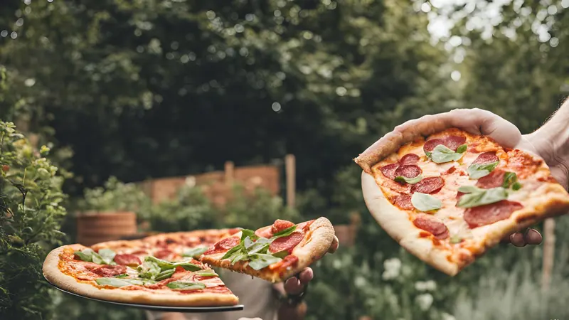 Mand sigtet efter at have kastet pizzaslice ind i have på Odensevej