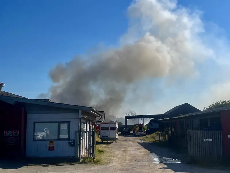 Kæmpe brand i Vejle