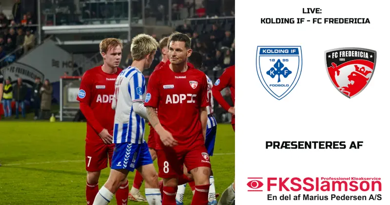 Live: Kolding møder FC Fredericia i lokalbrag