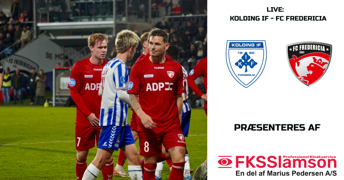 Live: Kolding møder FC Fredericia i lokalbrag