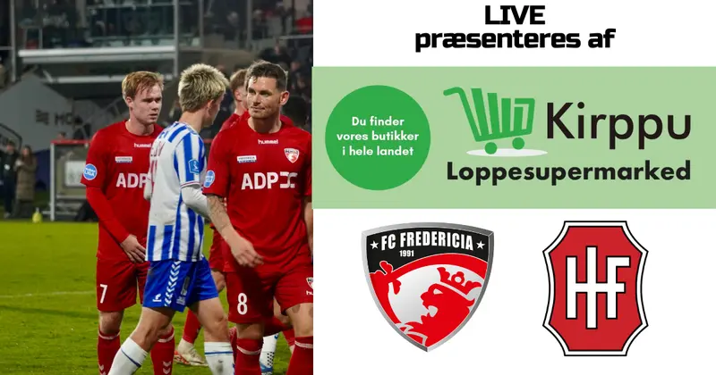 Live: FC Fredericia skal rejse sig mod Superliga-nedrykker