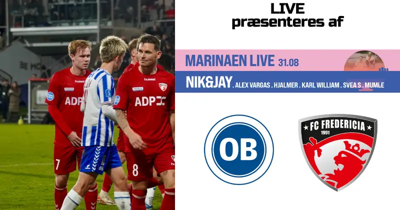 Live: FC Fredericia spiller topbrag mod OB