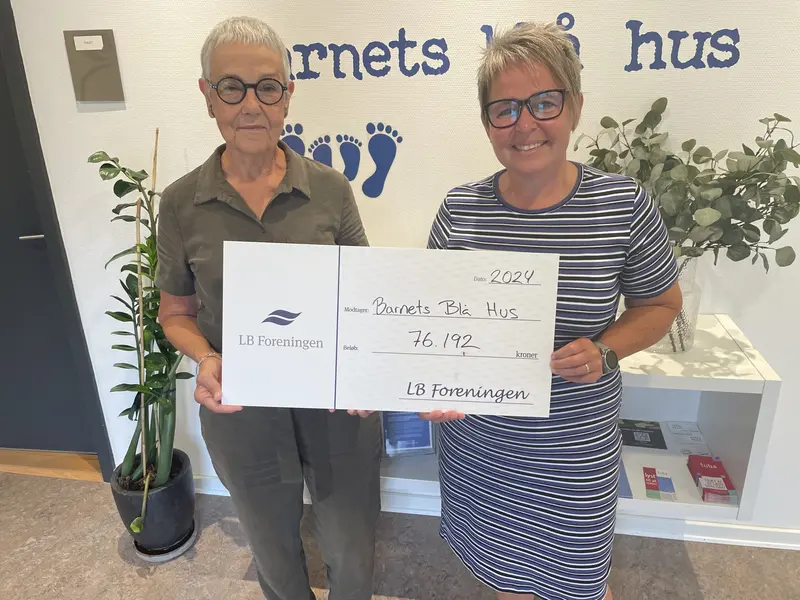 Lokal donation til Barnets Blå Hus i Vejle giver flere aktiviteter til familier med børn