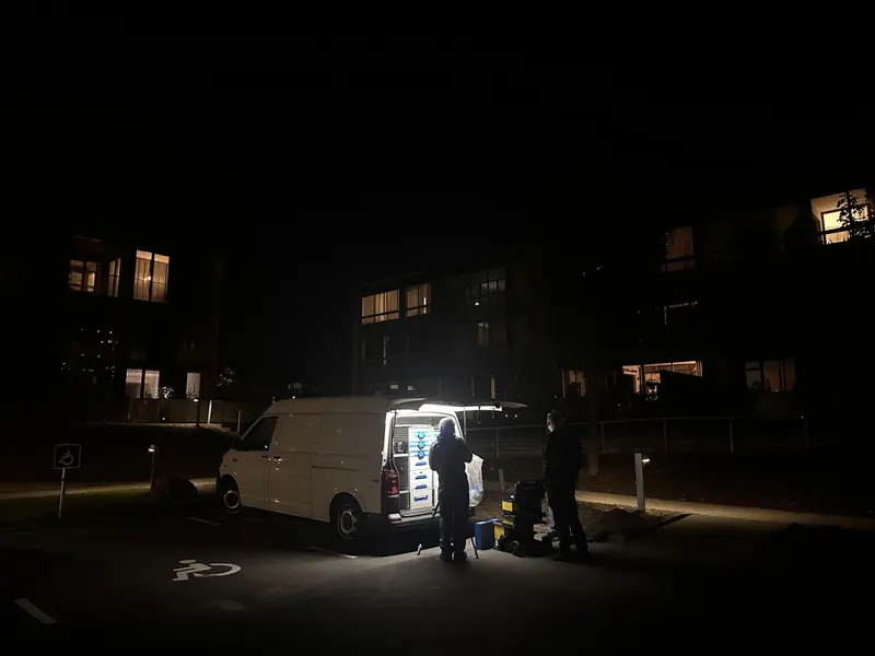 Politiet til stede i Sønderparken i Fredericia