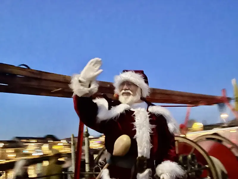 Når julemanden sejler ind i Fredericia