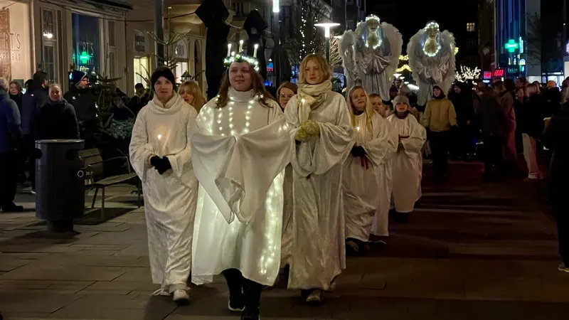 Santa Lucia-optoget lyste op i Fredericia