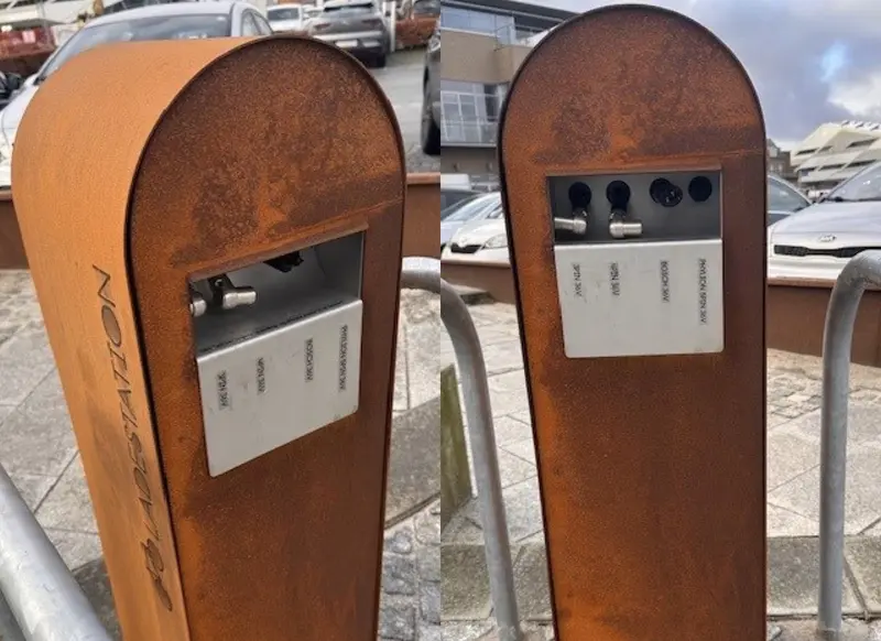 Middelfart får nye ladestationer til elcykler