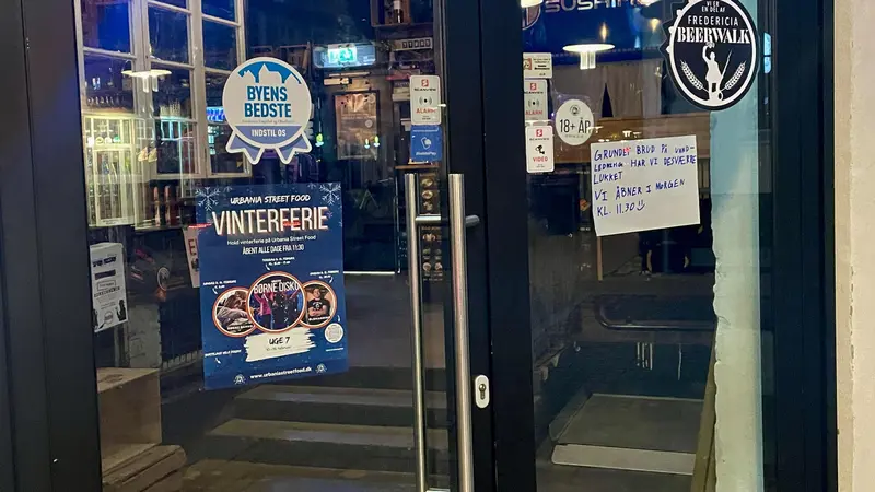 Vandbrud forårsager lukning af Urbania Street Food