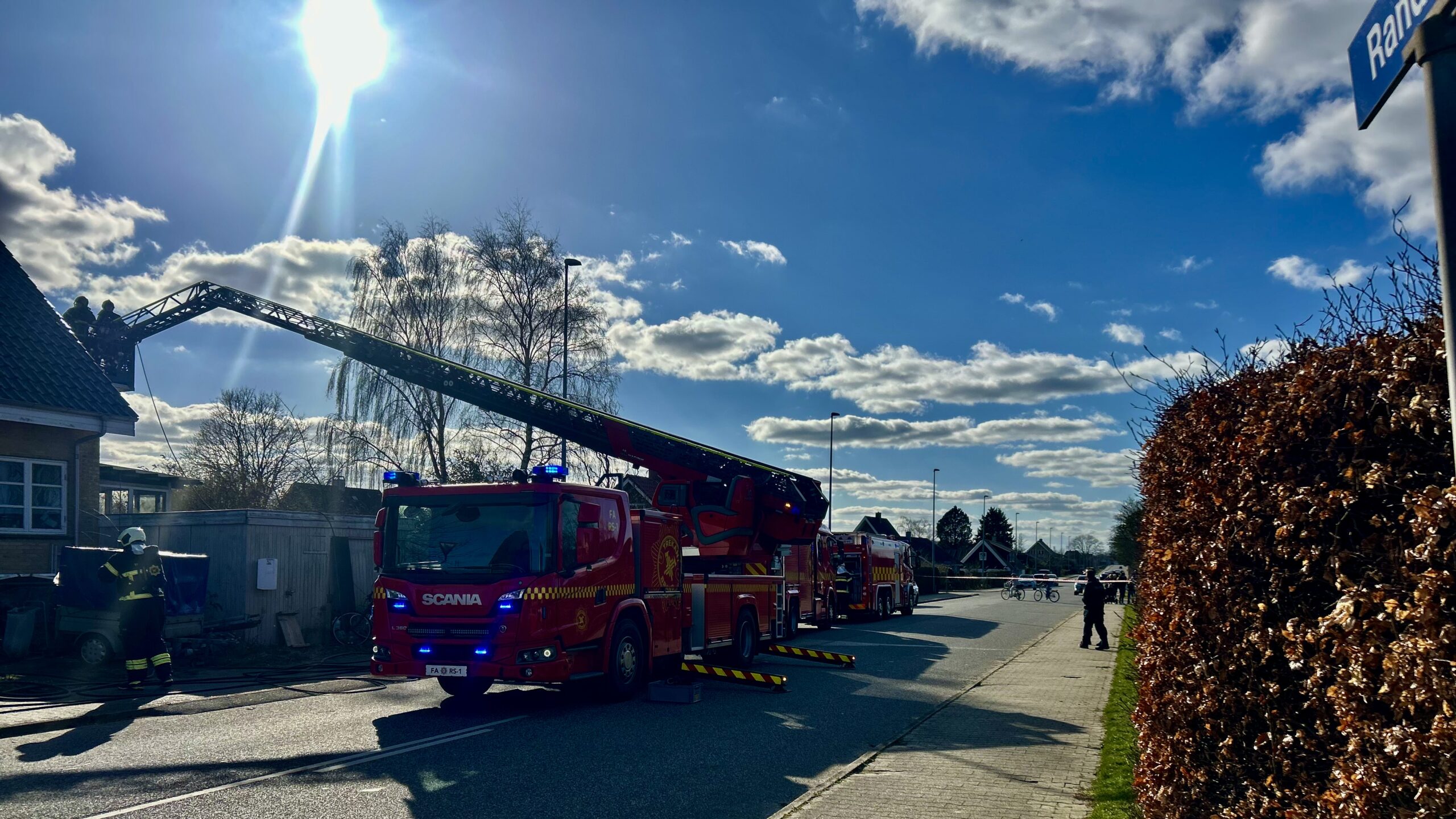 Røg over alt: Villabrand i Fredericia