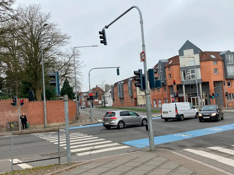 Trafikken på Tøndervej bliver kraftigt påvirket
