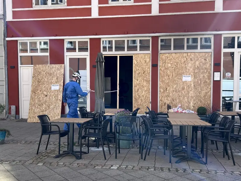 Politiets teknikere arbejder på højtryk i Fredericia