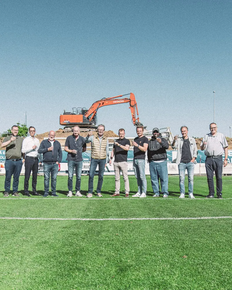 FC Fredericia fejrede Superliga-oprykning med første »spadestik«