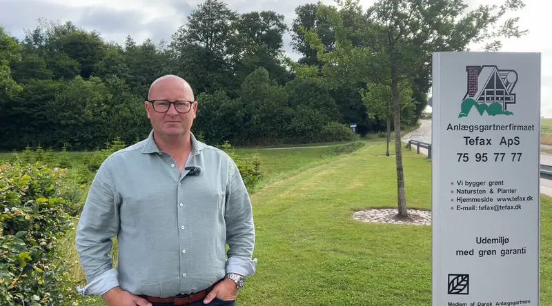 Jesper Bjerrisgaard brænder for anlægsgartnerfaget – og for at udvikle Fredericia