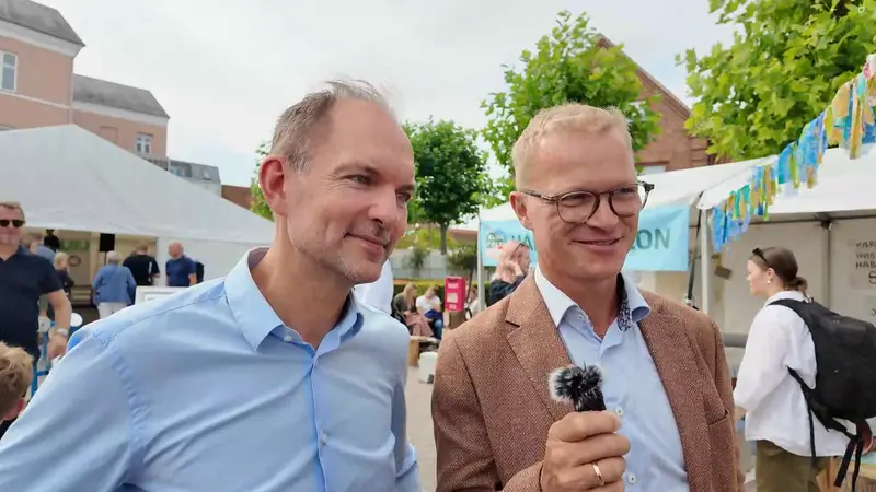 Interview med Minister for Grøn Trepart, Jeppe Bruus og Borgmester Johannes Lundsfryd under Klimafolkemødet 2025