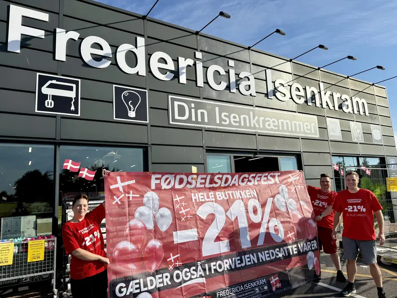 Fredericia Isenkram fejrer fødselsdag med udsalg og oplevelser