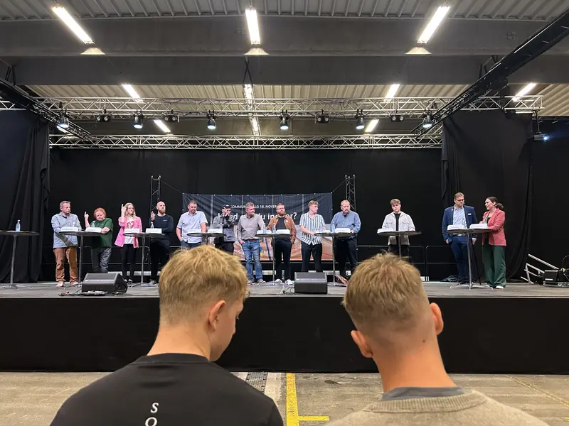 Valgdebat i Middelfart samlede unge voksne om transport, boliger, klima og borgerindflydelse