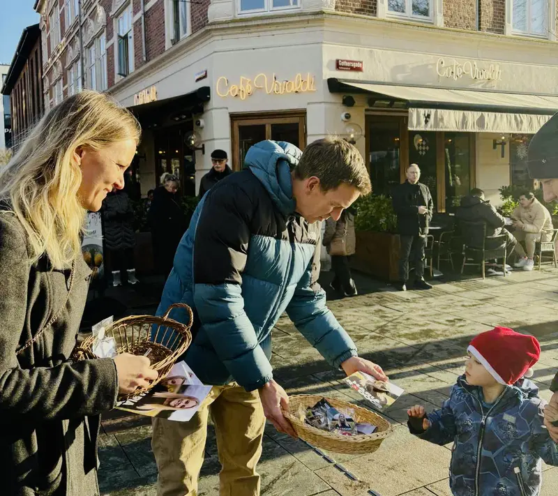 Julestemning og ministerbesøg i gågaden