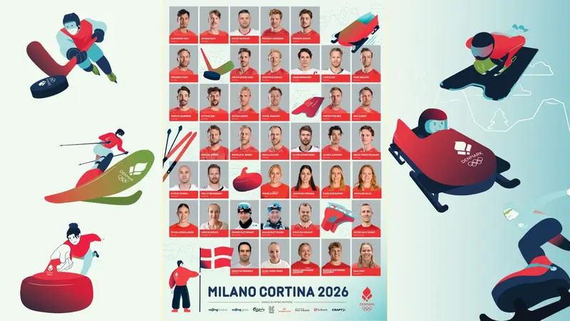 Stort dansk OL-hold klar til vinterlege i Italien