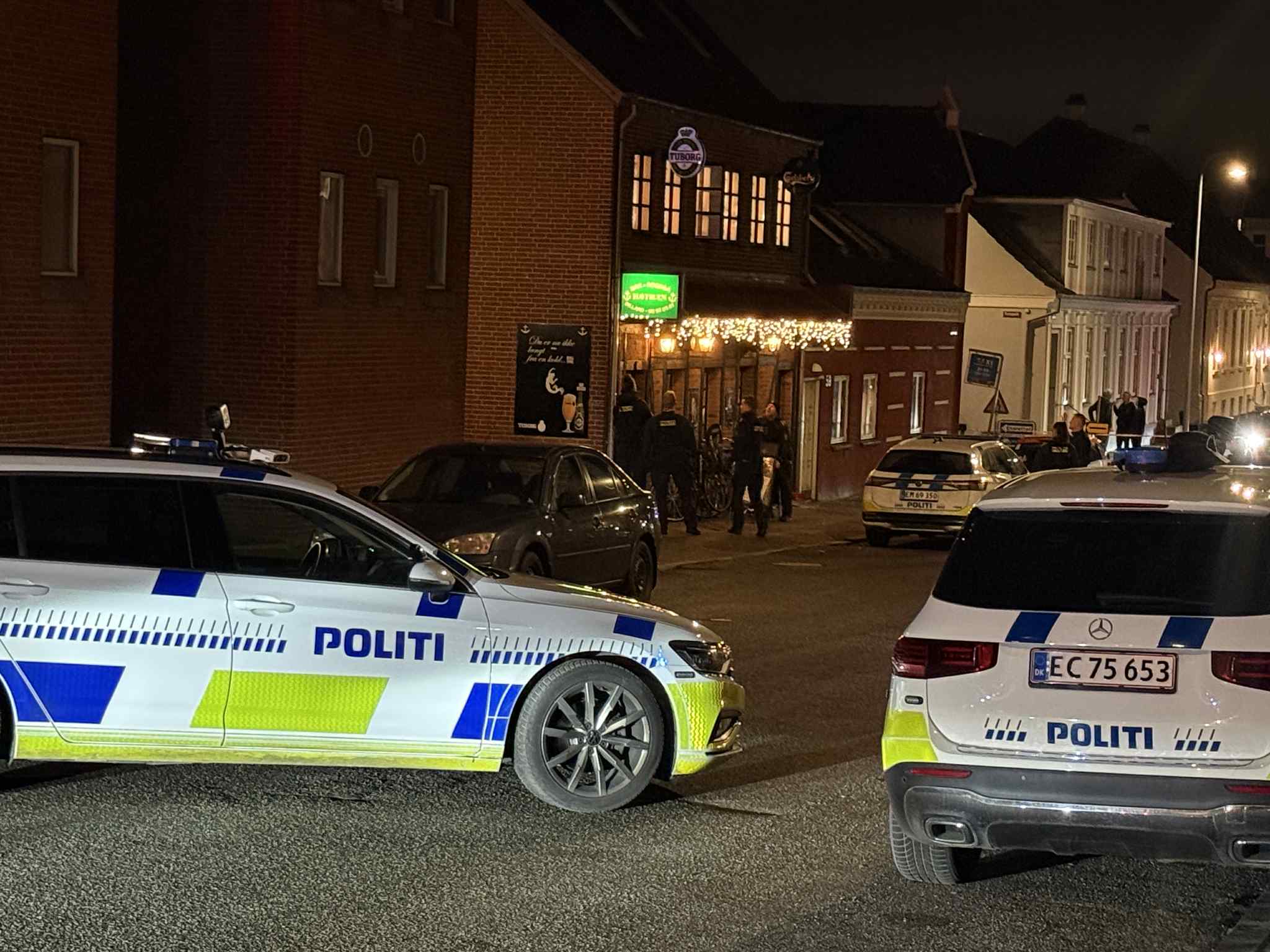 Større politiaktion ved værtshuset Havfruen i Fredericia