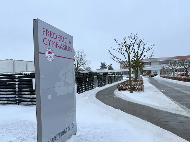 Snevejret lukker uddannelser – på Fredericia Gymnasium rammer det midt i en total omstilling